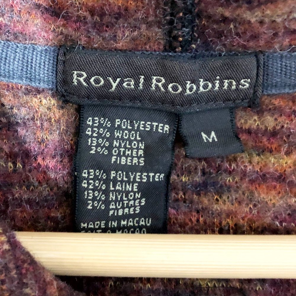 ROYAL ROBBINS Wool Blend Moto-Style Vest M - Picture 10 of 11